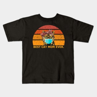 Best Cat Mom Ever Kids T-Shirt